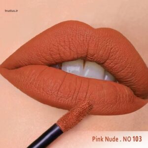 رژ لب مایع مخملی مات سرژه کد 103 (Pink Nude) - Image 4